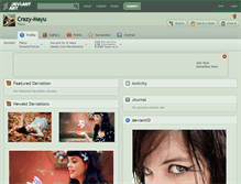 Tablet Screenshot of crazy-mayu.deviantart.com