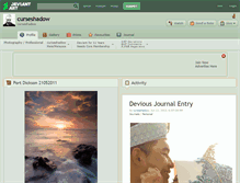 Tablet Screenshot of curseshadow.deviantart.com