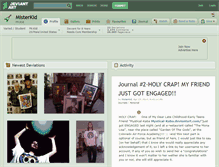 Tablet Screenshot of misterkid.deviantart.com