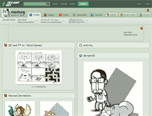 Tablet Screenshot of maxburg.deviantart.com