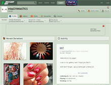 Tablet Screenshot of missgymnastics.deviantart.com