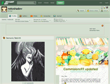 Tablet Screenshot of nekoshadow.deviantart.com