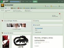 Tablet Screenshot of lacomunidad.deviantart.com