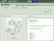 Tablet Screenshot of mikeellee.deviantart.com