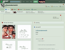 Tablet Screenshot of lofyoumakemesick.deviantart.com