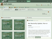 Tablet Screenshot of malefic-malafor.deviantart.com