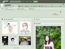Tablet Screenshot of lamorna.deviantart.com