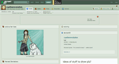 Desktop Screenshot of cuetherevolution.deviantart.com