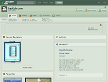 Tablet Screenshot of liquidchrome.deviantart.com