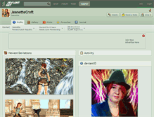 Tablet Screenshot of jeanettecroft.deviantart.com