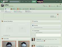 Tablet Screenshot of lonua.deviantart.com