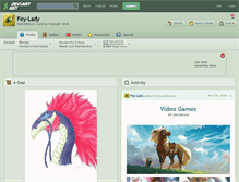 Tablet Screenshot of fey-lady.deviantart.com