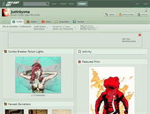 Tablet Screenshot of justinbysma.deviantart.com
