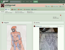 Tablet Screenshot of evilkittypwnsall.deviantart.com