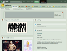 Tablet Screenshot of egoform.deviantart.com