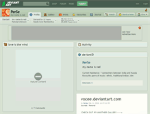 Tablet Screenshot of perse.deviantart.com