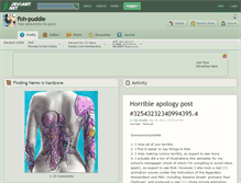 Tablet Screenshot of fish-puddle.deviantart.com