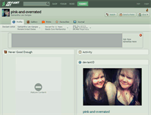 Tablet Screenshot of pink-and-overrated.deviantart.com