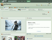 Tablet Screenshot of kamillyonsiya.deviantart.com