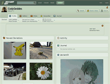Tablet Screenshot of codygeddes.deviantart.com