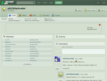 Tablet Screenshot of pitchblackwater.deviantart.com
