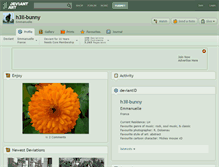 Tablet Screenshot of h3ll-bunny.deviantart.com