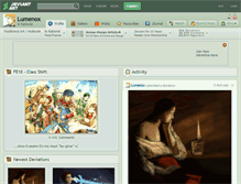 Tablet Screenshot of lumenox.deviantart.com