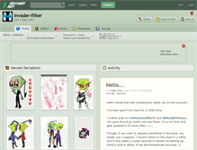 Tablet Screenshot of invader-fliker.deviantart.com