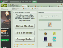 Tablet Screenshot of deviant-mentor.deviantart.com