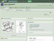 Tablet Screenshot of classic-video-games-.deviantart.com