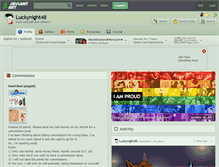 Tablet Screenshot of luckynight48.deviantart.com