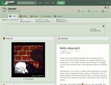 Tablet Screenshot of dainen.deviantart.com