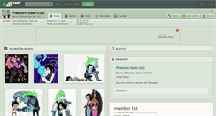 Desktop Screenshot of phantom-slash-club.deviantart.com