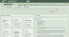 Desktop Screenshot of captainmcpants.deviantart.com