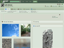Tablet Screenshot of half-d3mon.deviantart.com