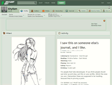 Tablet Screenshot of khytten.deviantart.com