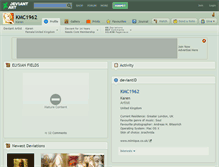 Tablet Screenshot of kmc1962.deviantart.com