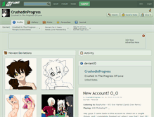 Tablet Screenshot of crushedinprogress.deviantart.com