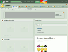 Tablet Screenshot of heheplz.deviantart.com