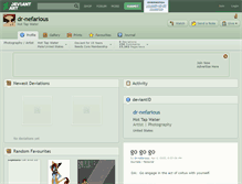 Tablet Screenshot of dr-nefarious.deviantart.com