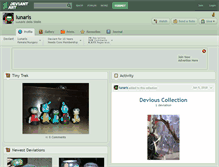 Tablet Screenshot of lunaris.deviantart.com