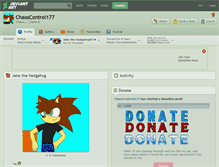 Tablet Screenshot of chaoscontrol177.deviantart.com
