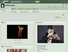 Tablet Screenshot of eriktjernlund.deviantart.com