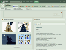 Tablet Screenshot of paulblues.deviantart.com