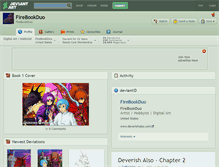 Tablet Screenshot of firebookduo.deviantart.com