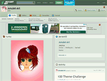 Tablet Screenshot of amulet-art.deviantart.com