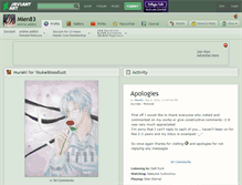 Tablet Screenshot of mien83.deviantart.com