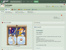 Tablet Screenshot of cuckooguy.deviantart.com