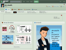 Tablet Screenshot of dm-stealth.deviantart.com