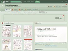 Tablet Screenshot of dizzy-cheesecake.deviantart.com